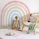 Axyaa Rainbow Wall Decals Peel Stick Fabric Nursery Decor Kids
