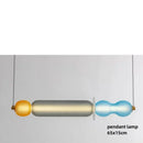 Axyaa Stained Glass Pendant Lamps LED Bar Restaurant Creative Bedside Light Fixtures