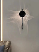 Axyaa LED Sci-Fi Wall Lamp Chrome 3000K Stainless Steel Modern Sconce for Home Decor