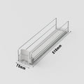 Axyaa Beverage Spring Pusher Organizer for Fridge, Automatic Drink Dispenser Shelf