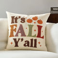 Axyaa Halloween Maple Pumpkin Thanksgiving Cushion Cover Set