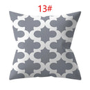 Axyaa 18" Sliver Grey Geometry Striped Pillowcase Home Decor Pillow Cover