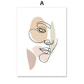 Nordic Kiss Love Wall Art Prints by Axyaa for Home Decor