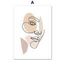 Nordic Kiss Love Wall Art Prints by Axyaa for Home Decor