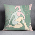Nordic Abstract Printed Cushion Cover 45x45 cm for Home Decor by Axyaa