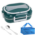 Axyaa Electric Heating Lunch Box 1L Warmer Container 110V 220V 24V 12V