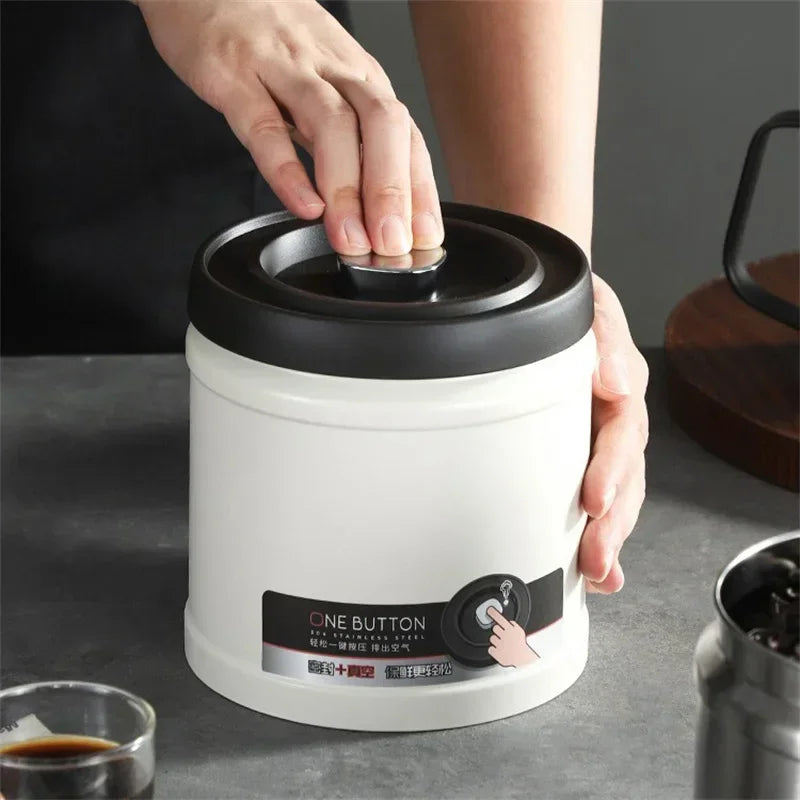 Axyaa Stainless Steel Vacuum Sealed Coffee Bean Storage Tank
