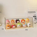 Axyaa Acrylic Dolls Display Box for Small Action Figures and LEGO Storage