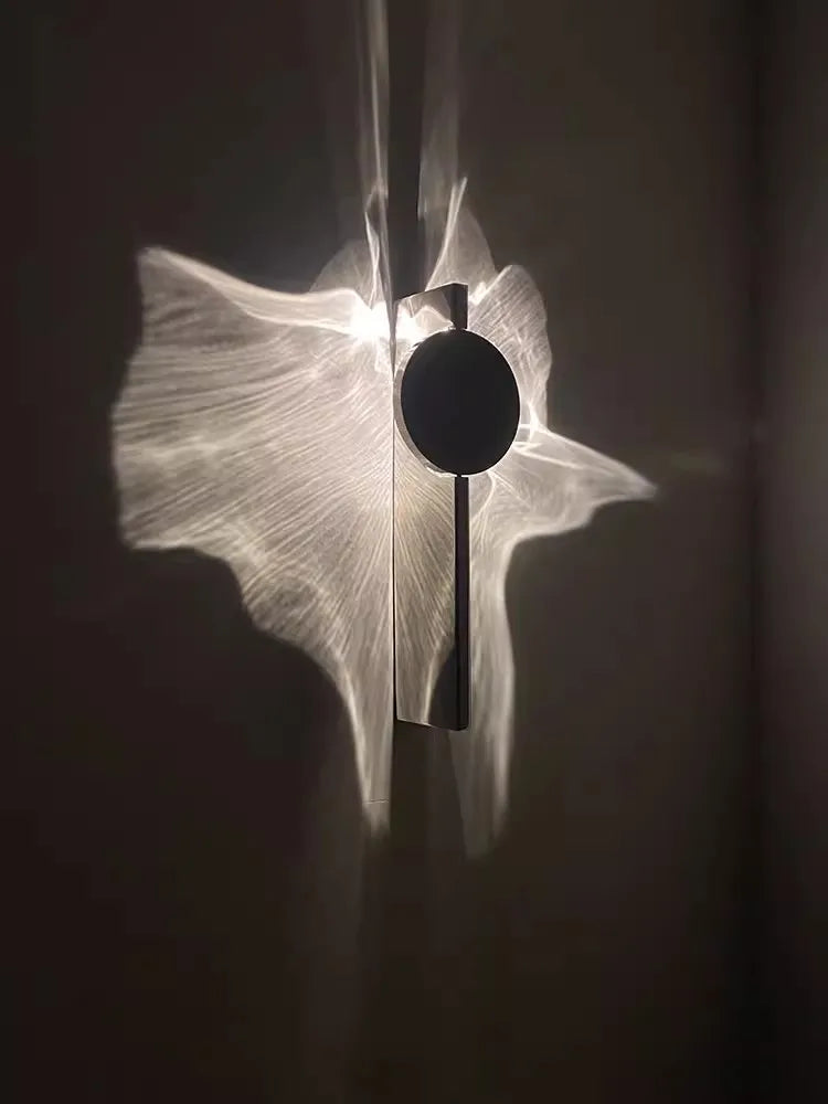 Axyaa Rotatable Stainless Steel Art Wall Lamp for Bedroom and Living Room