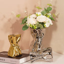 Axyaa Gold Vase Living Room Decor Flower Arrangement Ornament