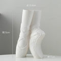 Axyaa Ceramic Ballet Shoes Vase: Artistic Desktop Decor & Dried Flower Arrangement Accessory