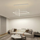Axyaa LED Rectangle Chandelier with Remote Control for Kitchen Dining Living Bedroom