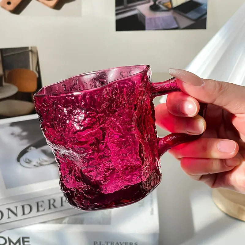Axyaa Rose Glass High Appearance Drink Cup