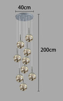 Axyaa Modern Living Room Chandeliers LED Ceiling Hanging Lights Indoor Lighting