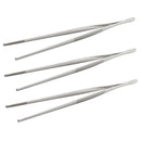 Axyaa Stainless Steel Kitchen Tweezers Set for BBQ Cooking and Bartending