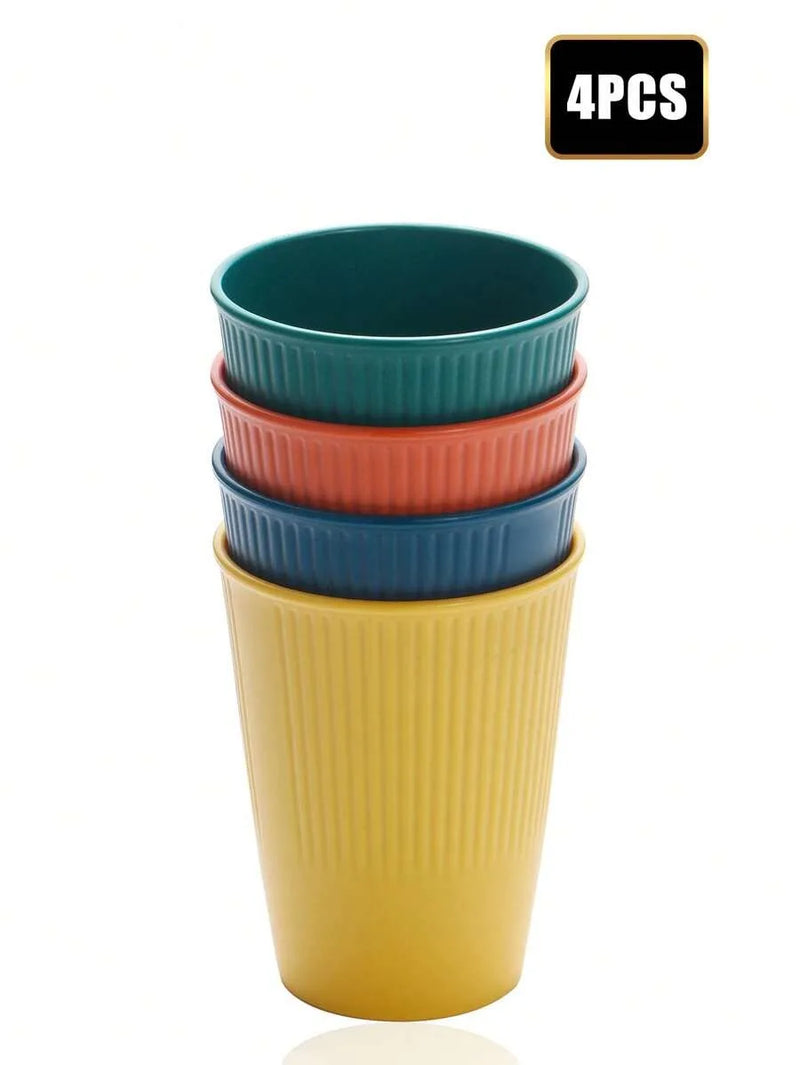 Axyaa Reusable Plastic Cups - Set of 11 - Multi-color PP Material