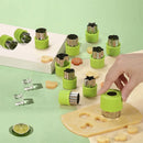 Axyaa Vegetable Cutter Set: Fun Shapes for Kids' Food Baking