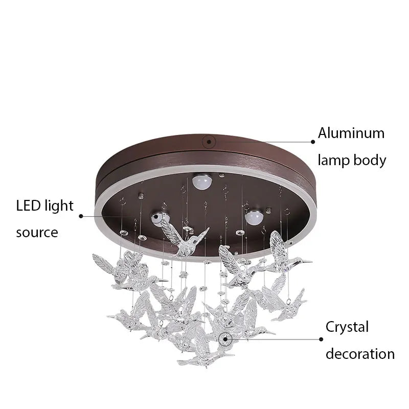 Axyaa Dancing Girl Chandelier: Modern LED Ceiling Lamp for Kids' Room Home Decoration