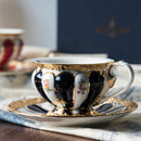 Axyaa Camellia Ceramic Coffee Mug - European Court Luxury Latte Cup