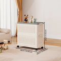 Axyaa Foldable Toy Storage Bin with Wheels - Large Capacity for Bedroom & Living Room