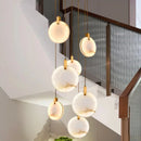Axyaa Nordic Stair Chandelier Living Room Bedroom Dining Pendant Ceiling Light