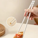 Axyaa Panda Chopsticks Set - White Cartoon Alloy, Anti-slip, Anti-bacterial