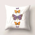 Colorful Watercolor Butterflies Pillow Cover by Axyaa