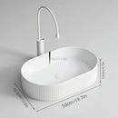 Axyaa Modern Ceramic Large Sink - Bathroom Vanity Basin for Balcony Bathroom.