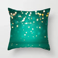 Axyaa Festive Green Christmas Polyester Bedspread Set
