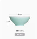 Axyaa 5-inch Ceramic Bowl - Vintage Aesthetic, Ice Cracks Design