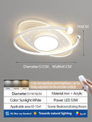 Axyaa Modern Minimalist Ceiling Light, Creamy Style, 2025 Eye-Care Bedroom Lamp