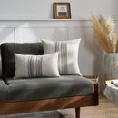 Axyaa Striped Linen Cushion Cover Set, Multicolor Patchwork for Sofa, Couch, Bed