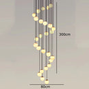 Axyaa Staircase Chandeliers for Living Room LED Pendant Light Lamps