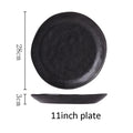 Axyaa Retro Gray Ceramic Dinnerware Set