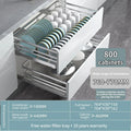 Axyaa Stainless Steel Drawer Organizer Bowl Basket Seasoning Holder Dish Rack