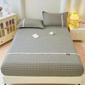 Axyaa Double-Layer Plaid Lace Mattress: Soft, Skin-Friendly, Non-Slip - Single Piece