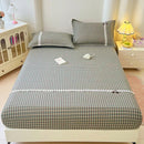 Axyaa Double-Layer Plaid Lace Mattress: Soft, Skin-Friendly, Non-Slip - Single Piece