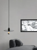 Axyaa Glass Art Pendant Wall Lamp for Bedroom, Balcony, and Sofa Background