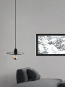 Axyaa Glass Art Pendant Lamp for Bedroom, Balcony & Sofa Background Lighting