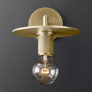Scandinavian Normcore Bronze LED Wall Lamp by Axyaa - Iron Copper Glass Ball