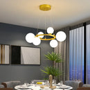Axyaa Magic Beans Glass Ball LED Ceiling Chandelier – Modern Home Decor Lighting