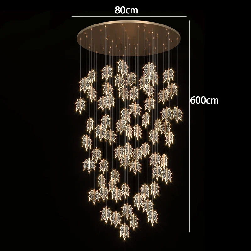 Axyaa Nordic Stair Chandelier Living Room Dining Room Ceiling Pendant Lights