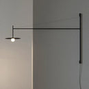 Axyaa Black Swim Arm Wall Light for Living Room & Bedroom