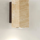 Axyaa Wabi Sabi Travertine Wall Sconce LED Lamp for Bedroom, Living Room, Stairway