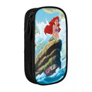 Axyaa Little Mermaid Pencil Case - Big Capacity Pen Holder Bag for School Supplies