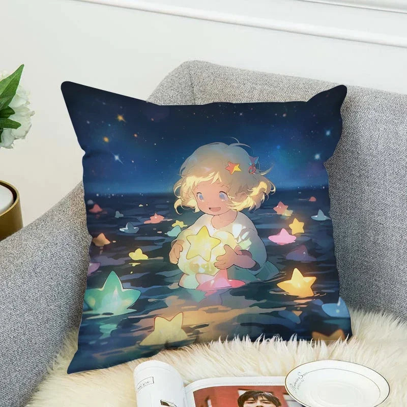 Axyaa Star Girl Anime Body Pillow Cover for Stylish Home Decor