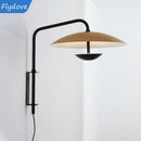 Axyaa Nordic Iron Wire Bedhead Wall Light for Modern Living Spaces
