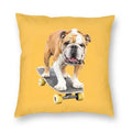 Axyaa Cute English Bulldog Floor Pillowcase for Home Decor