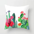 Tropical Cactus Summer Plants Pattern Cushion Cover for Axyaa Home Decor