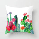 Tropical Cactus Summer Plants Pattern Cushion Cover for Axyaa Home Decor